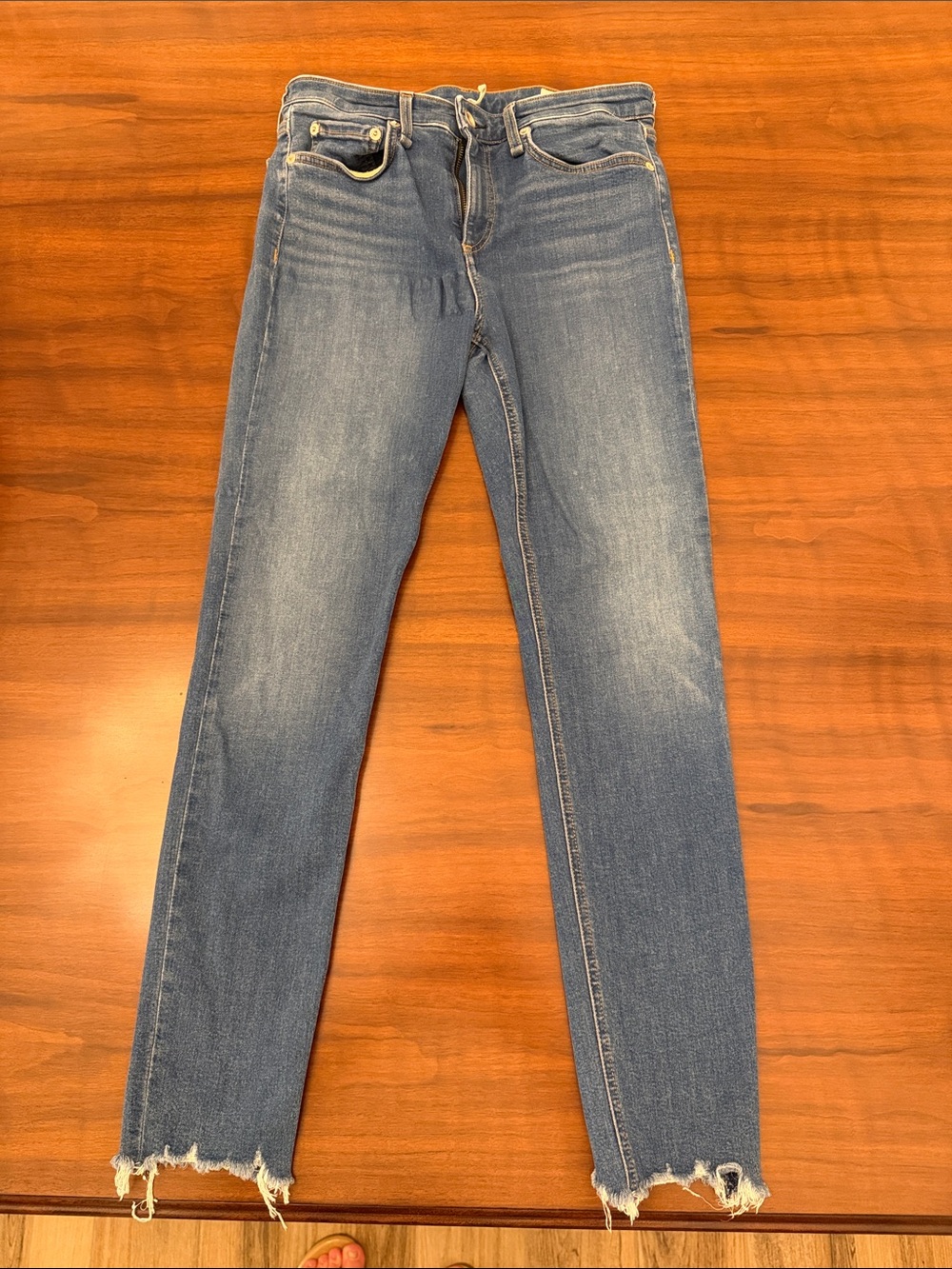 rag & bone Men's Medium Blue Slim Straight Jeans
